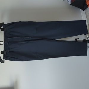 Navy Blue Pull-down relaxed-fit pant